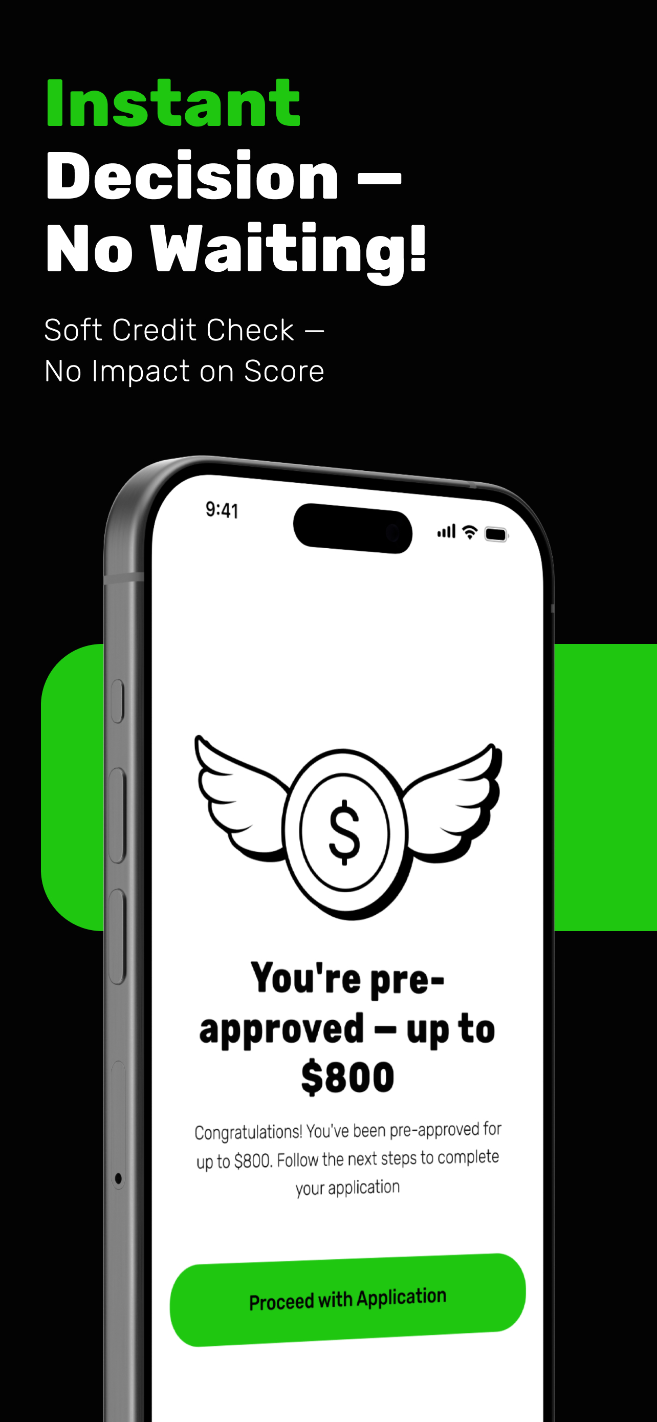 Instant Cash Advance・Fast.Cash app: main screen
